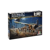 Italeri 1/72 DDay AS.51 Horsa mk.I/II & British Paratroops