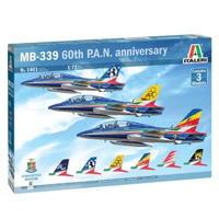 Italeri 1/72 Macchi MB 339 (3 kits included) P.A.N. 60th Anniversary Special Livery Plastic Model Kit