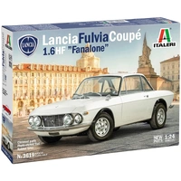 Italeri 1/24 Lancia Fulvia Coupé 1.6 HF "Fanalone"-New Parts and Photo-etched Fret Plastic Model Kit