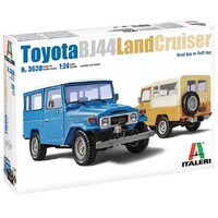 Italeri 1/24 Toyota Land Cruiser BJ-44 Soft/Hard Top Rubber Tyres Plastic Model Kit