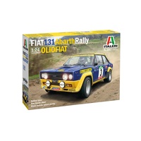 Italeri 1/24 Fiat 131 Abarth Rally OLIO FIAT Plastic Model Kit