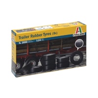 Italeri 1/24 Trailer Rubber Tyres 8pkt