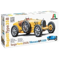 Italeri 1/12 Bugatti Type 35B Targa Florio '29/Monaco GP '30 Plastic Model Kit
