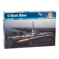 Italeri 1/35 U-Boat "Biber" Midget Submarine "D-Day 80th Anniversary" Plastic Model Kit