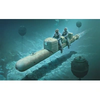 Italeri 1/35 S.L.C. "Maiale" With Crew 05621 Plastic Model Kit