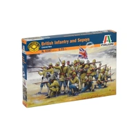 Italeri 1/72 British Infantry and Sepoys (Colonial wars) Plastic Kit 6187S