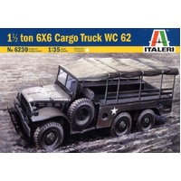 Italeri 1/35 1 1/2 ton 6x6 Cargo Truck WC 62 Plastic Model Kit