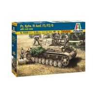 Italeri 1/35 Pz. Kpfw. IV Ausf. F1/F2/G Early with Rest Crew Plastic Kit 6548S