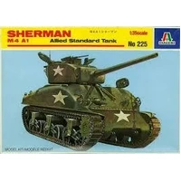 Italeri 1/35 M4A1 Sherman Tank with U.S. Infantry Plastic Kit