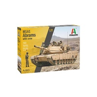 Italeri 1/35 M1A1 Abrams With American Tankers 06571 Plastic Model Kit