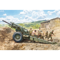 Italeri 1/35 M-1 155mm with Gun Crew 6 Figures Included 