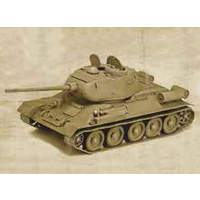 Italeri 1/35 T-34/85 Korean War – With Metal Barrel PE Sheet – Glueable Rubber Tracks Plastic Model Kit