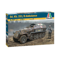 Italeri 1/72 Sd.Kfz 251/8 Ambulance Plastic Model Kit