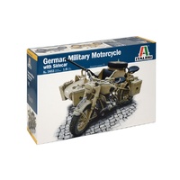 Italeri 1/9 BMW R75 Military Motorcycle with Sidecar