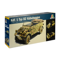 Italeri 1/9 Kdf. 1 Type 82 Kubelwagen Plastic Kit