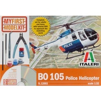 Italeri 1/72 My 1st Model Set Helicopter BO105 Police