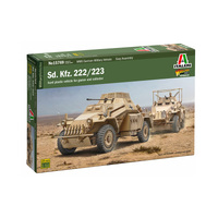 Italeri 1/56 Sd. Kfz. 222-223 Plastic Model Kit