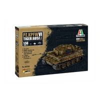 Italeri 1/56 Pz. Kpfw. VI Tiger I Ausf. E - New Decals Plastic Model Kit