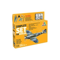 Italeri 1/72 Spitfire Mk. IX Complete Set - includes tools and paints Plastic Model Kit