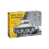 Italeri 1/35 Sherman M4A3 76mm Wet Plastic Model Kit