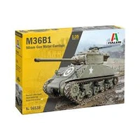 Italeri 1/35 M36B1 90mm Gun Motor Carriage-New Artwork and Photo-etched Fret Plastic Model Kit