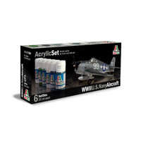 Italeri Acrylic US Navy Aircraft WWII Paint Set 6pkt