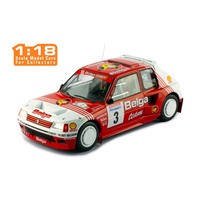 IXO Models 1/18 Peugeot 205 T16 #3 B.Darniche - A.Mahe Rally Ypres 1985