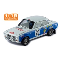 IXO Models 1/18 Ford Escort MK I RS 1600 #20 H.Mikkola - J.Porter Rallye Monte-Carlo 1973