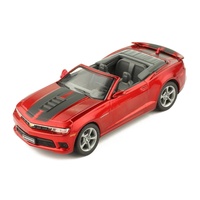 IXO Models 1/43 Chevrolet Camaro 2014 Convertible Metallic Dark Red With Stripes On Bonnet