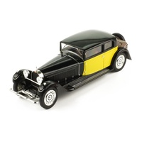 IXO Models 1/43 Bugatti 41 Royale Coach (Weymann) 1929 Black And Yellow