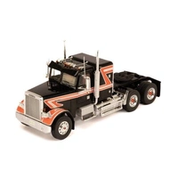 IXO Models 1/43 FREIGHTLINER FLC 120 64 T 1977 Yellow (with sleeper) Black