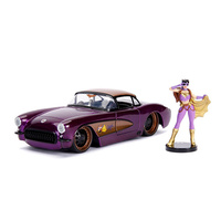 Jada 1/24 Batgirl w/1957 Chevy Corvette Bombshells Movie 30457 Diecast