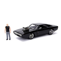 Jada 1/24 F&F Dom with 1970 Dodge Charger - Fast n Furious Movie