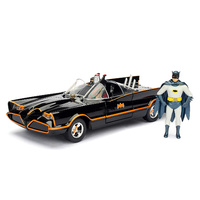 Jada 1/24 1966 Classic TV Batmobile w/Batman and Robin Figures Build n Collect Movie