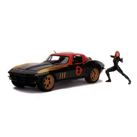 Jada 1/24 Black Widow w/ 1966 Chevy Corvette Movie