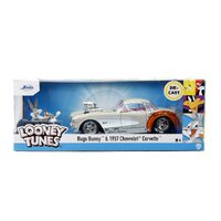 Jada 1/24 Bugs Bunny Figure & 1957 Chevy Corvette Movie Diecast Car