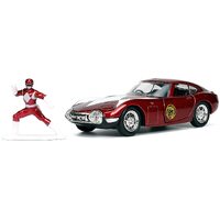 Jada 1/32 Red Ranger With 1967 Toyota 2000GT Movie