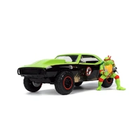 Jada 1/24 TMNT Raphael Figure w/1967 Chev Camaro Movie