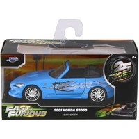 Jada Fast & Furious 1/32 2001 Honda S2000 Diecast Vehicle (Blue Remix)