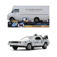 Jada Back to the Future 1/32 Delorean (Frost Version) w/Truck Box SDCC Exclusive