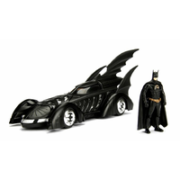 Jada 1/24 Batman Forever Batmobile w/Batman Figure 1995 Movie 98036 Diecast