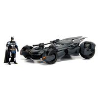 Jada 1/24 Justice League Batmobile With Batman Figure 2017 Movie Diecast 99232