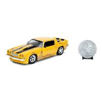 Jada 1/24 1977 Chevy Camaro Transformers with Collectable Coin -Diecast 