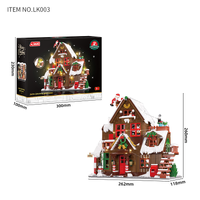 JAKI Joyful Christmas Wood Cabin LK003