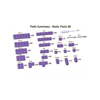 Jekca Sculptor Basic Pack 50 - Deep Purple#265