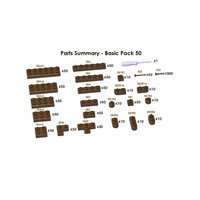 Jekca Sculptor Basic Pack 50 - Brown#1545