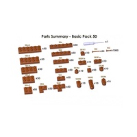 Jekca Sculptor Basic Pack 50 - Brown#1535