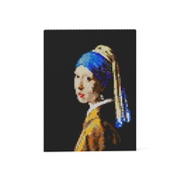 Jekca Girl with a Pearl Earing Brick Painting 01S