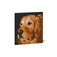 Jekca Golden Retriever Brick Painting 02S