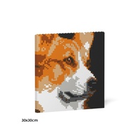 Jekca Welsh Corgi Brick Painting 02S